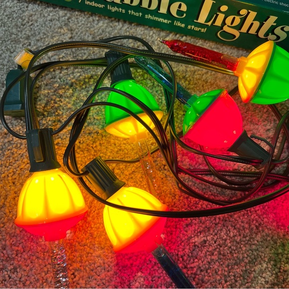 Vintage Glitter Bubble Lights - Picture 2 of 6